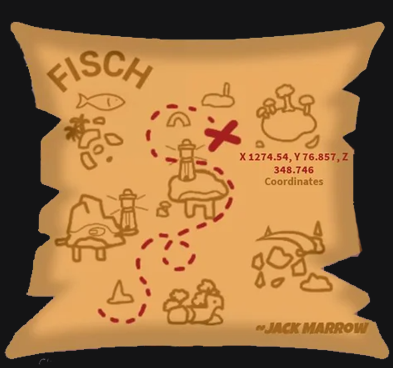 treasure map fisch